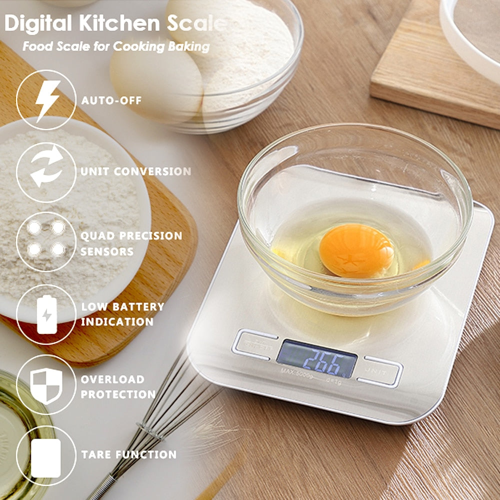 Kitchenware Platform Scale 1/10KG Digital Kitchen Scale Measure Volume Fluid